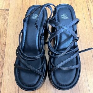 Women’s Platform Wedges - Black 7.5